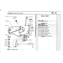 Spare wheel carrier mounting screw