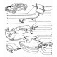 support gicleurs de lave-projecteur