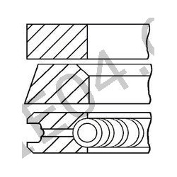 jeu de 3 Segments Ø94mm