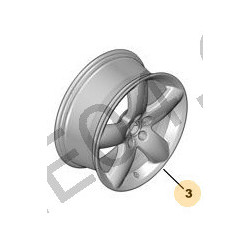 jante aluminium 17"