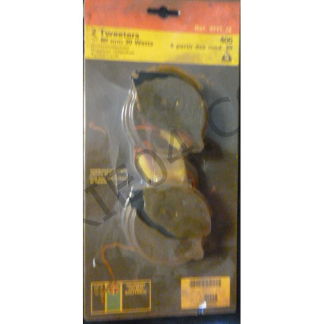 jeu de 2 grilles de haut-parleurs Ø130mm