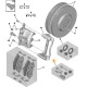 set perni pinza freno anteriore
