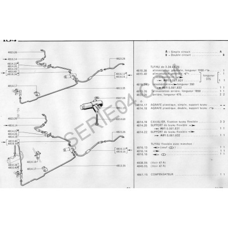 4816 14 - Flexible de frein