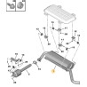 Rear exhaust silencer