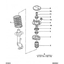 Front shock absorber stop