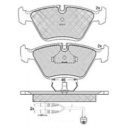 Jeu de plaquettes de frein