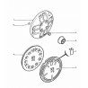 agrafe de fixation d'enjoliveur de roue