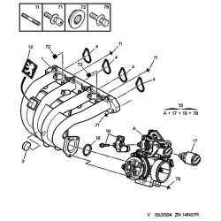 Bloc réchauffage carburateur