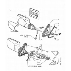Glace de rétroviseur ext gauche