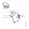 Clip fixation bas de vitre