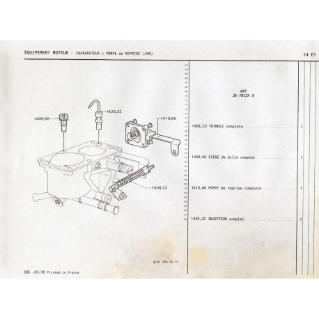 injecteur de carburateur