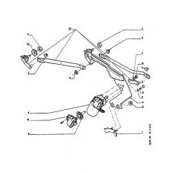 biellette de moteur d'essuie-glace