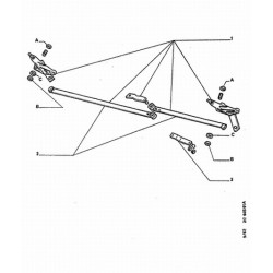 Window wiper motor handle