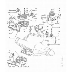 axe de support moteur