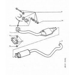 Exhaust intermediate pipe