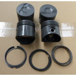 set of 4 pistons equipped Ø74mm