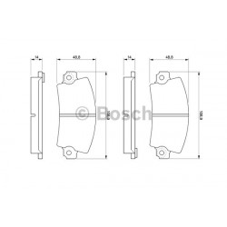 Set of brake pads