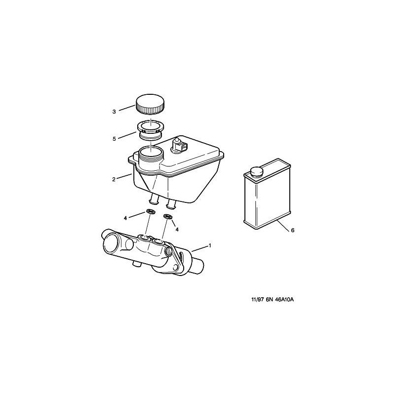 Bouchon de remplissage d'huile moteur Couvercle De Réservoir De Liquide De  Frein Avant Bouchon De