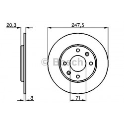 Jeu de 2 disques de frein