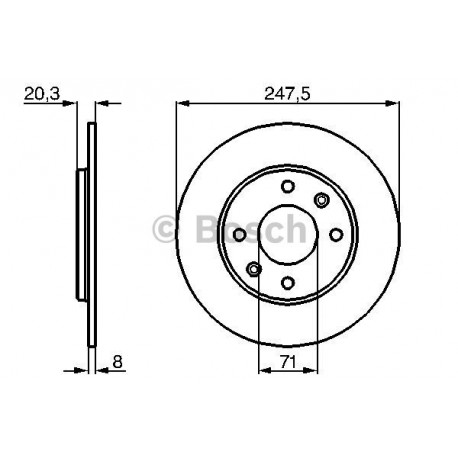 Jeu de 2 disques de frein