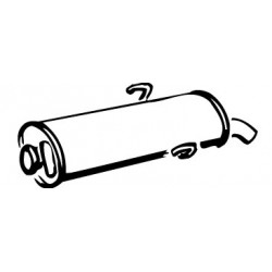 Silencieux d'échappement TU24-XU-XUDT