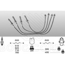 haz de cable de la bujía 5 de chispa