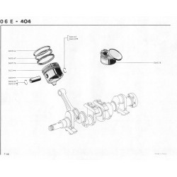 set of 4 bare pistons Ø84mm