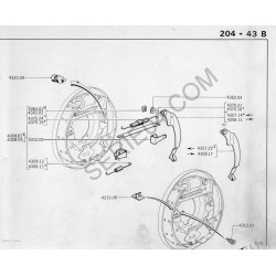 brake shoe lever