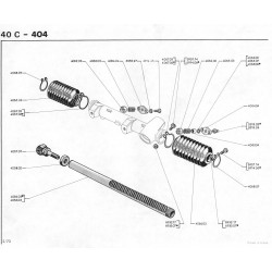 axe de crémaillère de direction