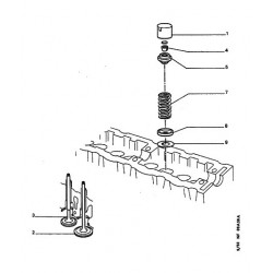 Cuvette de ressort de soupape