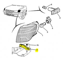 front light support