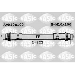 Rear brake hose