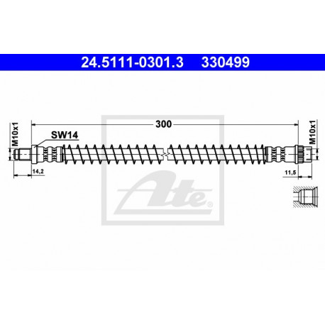 front brake hose