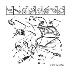 MOTEUR CENTRALISATION SERRURE PORTE COFFRE PEUGEOT 106 205 309 405 605  PARTNER