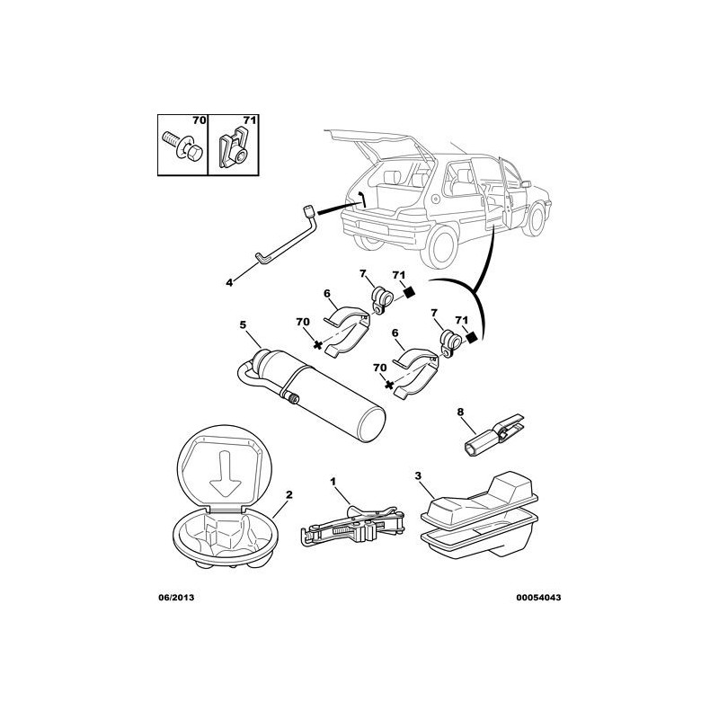 Outil de démontage pour écrou de roue BMW, clé de verrouillage