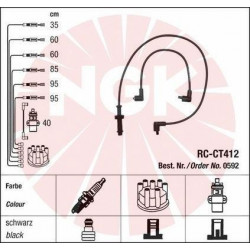 6-wire spark plug wire harness