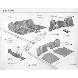 support de cache levier au plancher