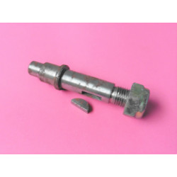 water pump pulley shaft, non-disengageable