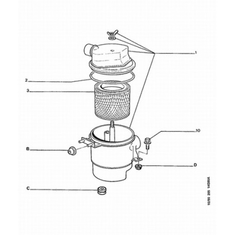 boîtier de filtre à air