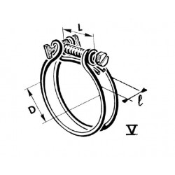 dubbele draad ketting Ø59-65mm