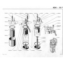 cuve de filtre à gasoil Bosch