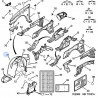 pare-boue de passage de roue avant