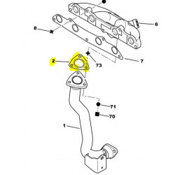 exhaust front pipe gasket