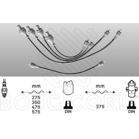 Juego cables de bujias