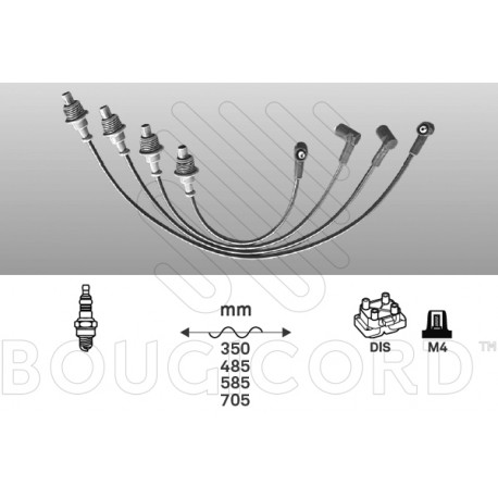 Juego cables de bujias