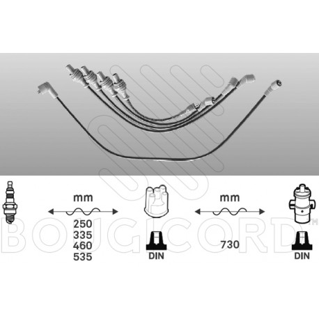 Juego cables de bujias