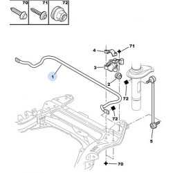 Silentbloc de barre stabilisatrice Ø23