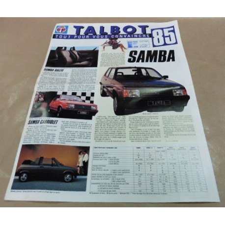 catalogue de présentation Solara 1981