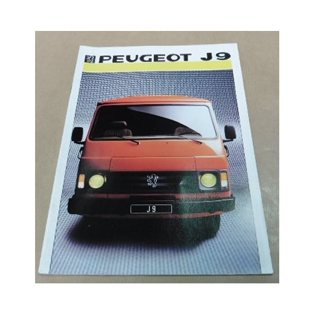 catalogue de présentation J9 1984