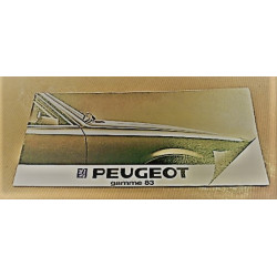 catalogue de présentation Peugeot gamme 1984